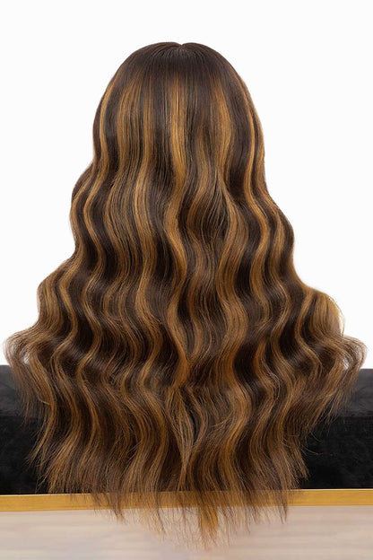 13x6 Highlight Brown Body Wave HD Lace Wig-HD12