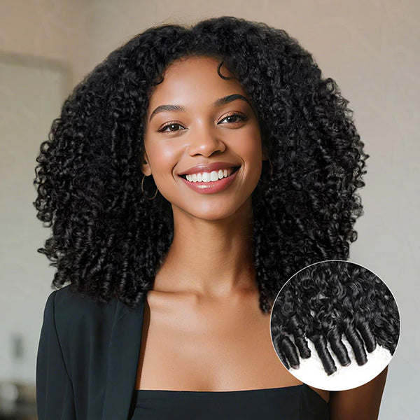 Burmese Curly Glueless Wig Bleached Knots 13x4 13x6 HD Lace Front Wear Go Wig With Flexible Fit Drawstring