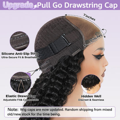 OQ HAIR Body Wave Face-Framing Curtain Bangs Layered Cut Bleached Knots Wear Go Glueless Wig
