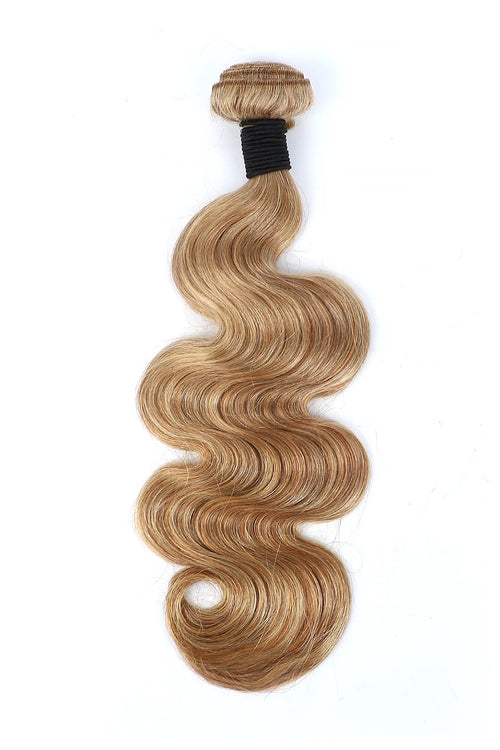 #27 Honey Blonde Body Wave Brazilian Hair Bundles Sew in Extensions