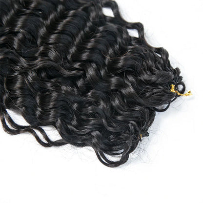 OQ HAIR Lightweight Feather Water Wave Crochet Human Hair Miracle Knots Natural Feel Easy Install