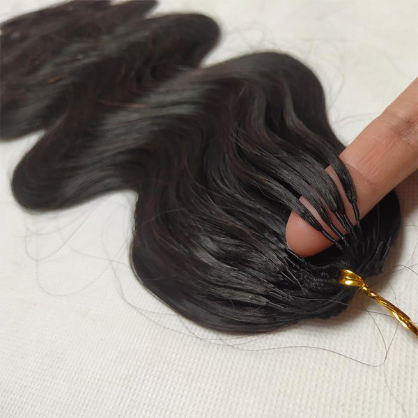OQ HAIR Natural Flow Body Wave Crochet Human Hair Lightweight & Reusable Beginner Friendly Style