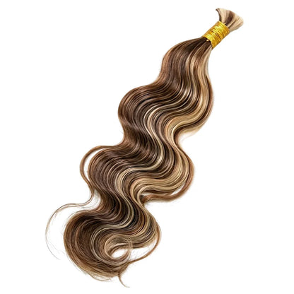 #4/#27/#30 Mix Color Blend Body Wave Bulk Human Braiding Hair