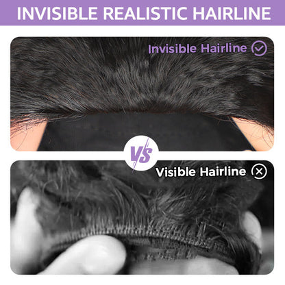 3 In 1 Half Wig | Easy Wear Kinky Straight Wear Go Half Wig Comfortable Fit No Glue Needed