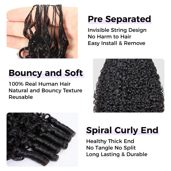 OQ HAIR Premium Burmese Curly Crochet Human Hair Soft Defined Curls Natural Looking For Everyday Glam