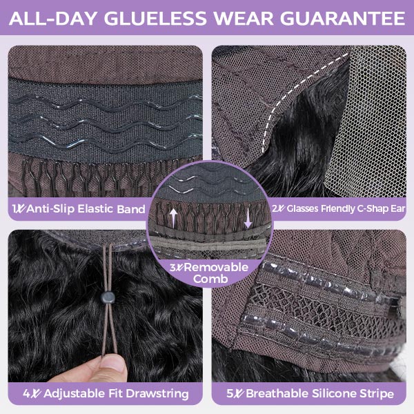 OQ HAIR Milk Chocolate Brown Glueless Burmese Curly Pre-Cut 13x6 Lace Wear Go Wig Adjustable Drawstring For Perfect Fit