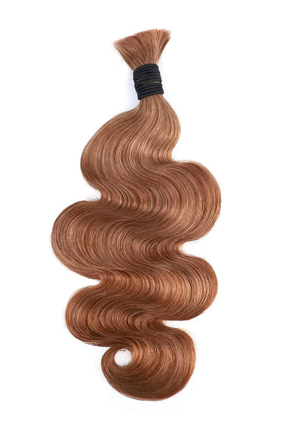 Auburn Brown Bulk Hair For Braiding Body Wave BU52