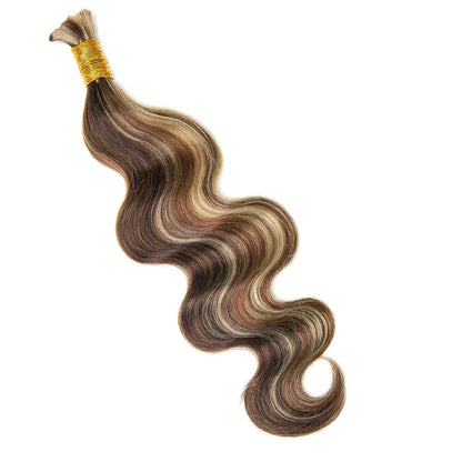 #4/#27/#30 Mix Color Blend Body Wave Bulk Human Braiding Hair