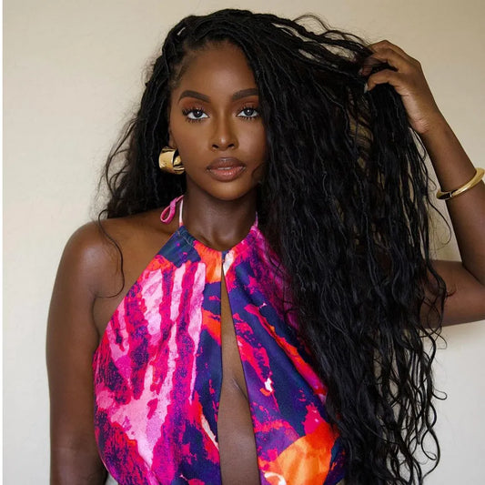 Pre-looped Crochet Boho Locs with Body Wave Virgin Human Hair Curls