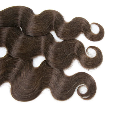 #4 Medium Brown Body Wave Bulk Human Braiding Hair