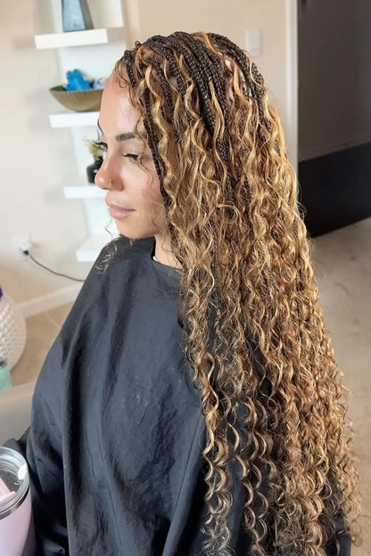Bulk Hair Piano Color #4/#27 Deep Wave for Braiding BU30
