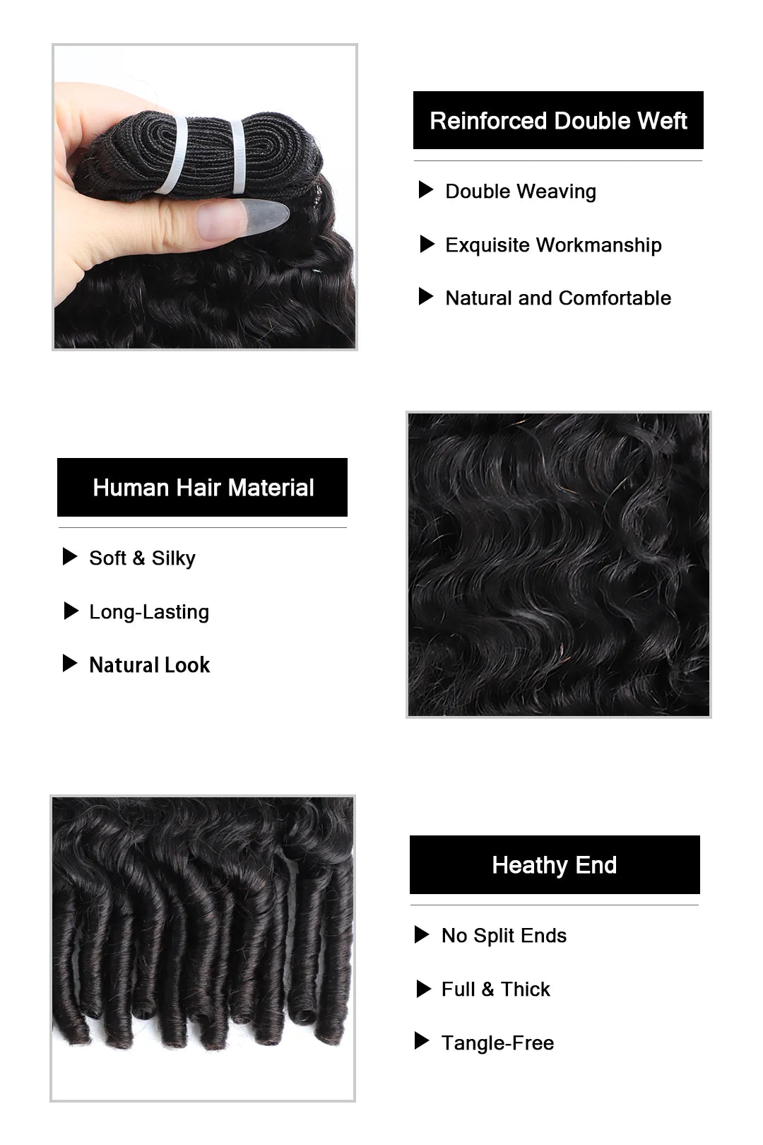 Burmese Curly with Spiral Curls Ends Bundle Cambodia Virgin Hair