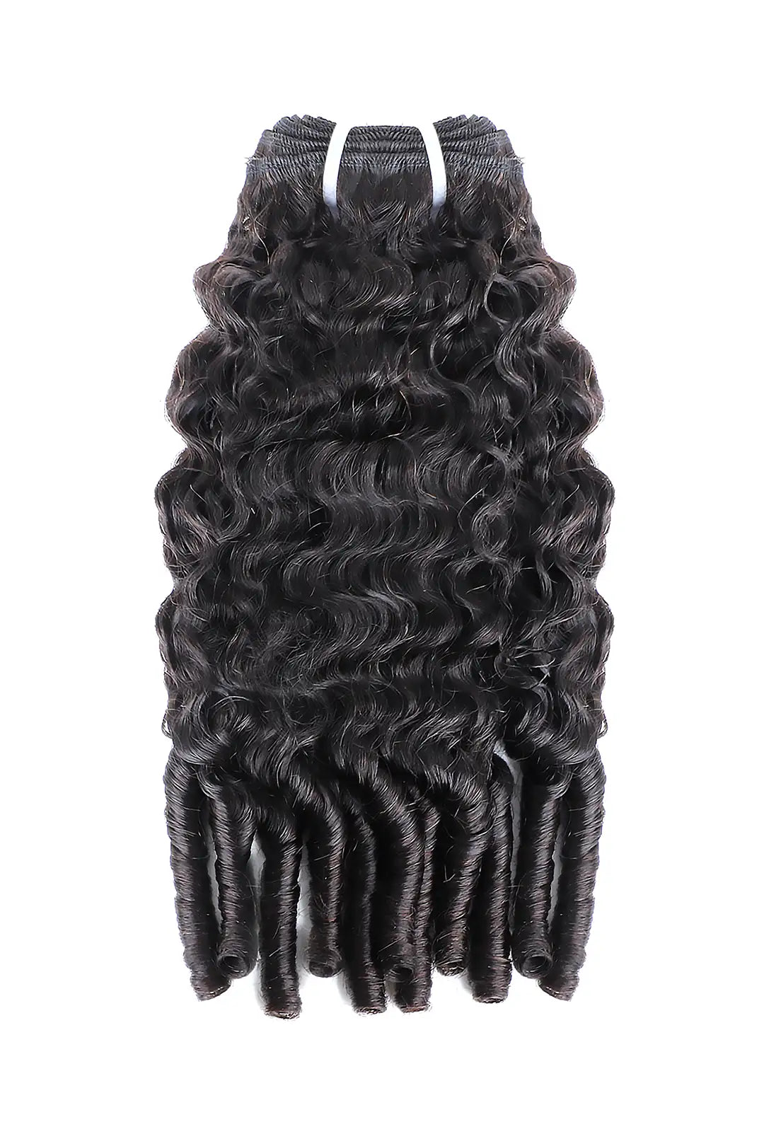 Burmese Curly with Spiral Curls Ends Bundle Cambodia Virgin Hair