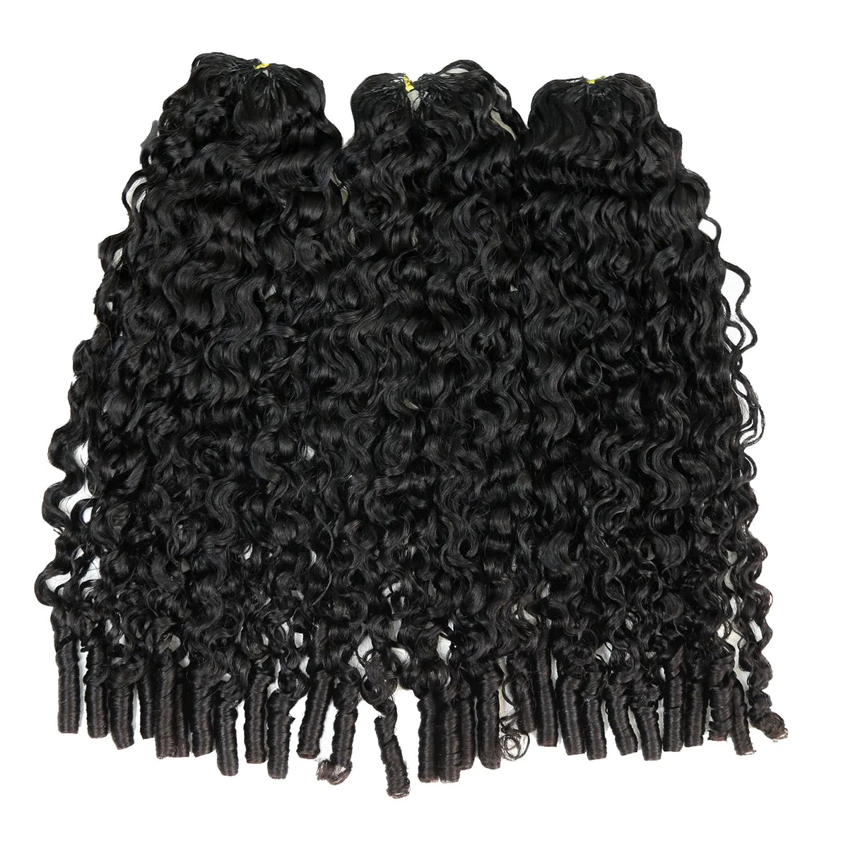 Ywigs Burmese Water Curly Human Crochet Hair