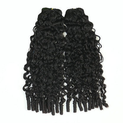 Ywigs Burmese Water Curly Human Crochet Hair