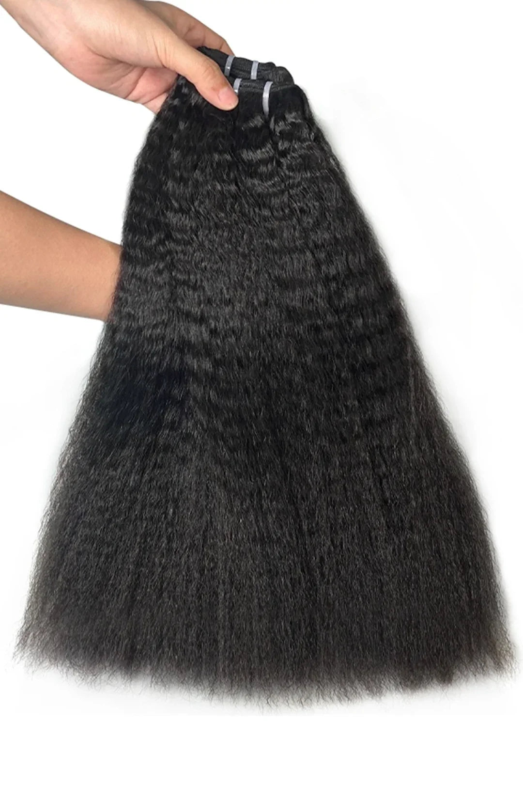 Cambodia Virgin Hair Bundles Sew in Extensions Kinky Straight