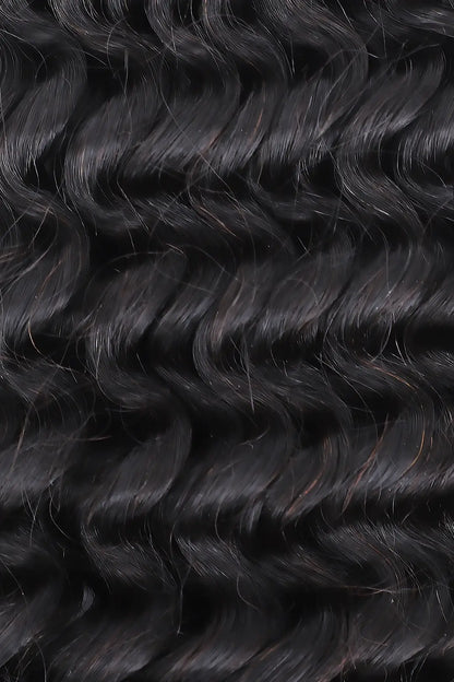 Double Drawn Burmese Curly with Spiral Ends Feather Crochet Hair FE33