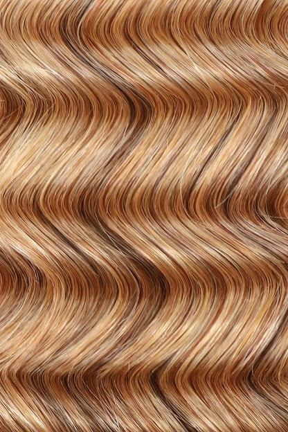 Double Drawn Medium Blonde Bulk Hair Loose Deep Wave BU38