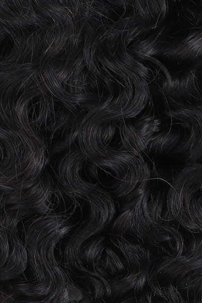 Double Drawn Feather Crochet Hair Burmese Water Curly Human Hair