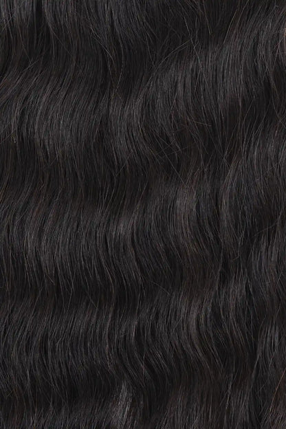 Double Drawn Feather Crochet Hair Wet and Wavy Human Hair FE26