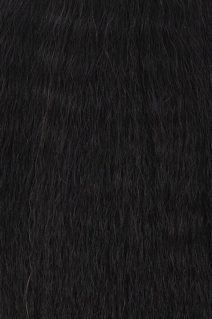 Kinky Straight Bulk Hair For Braiding Natural Black BU10