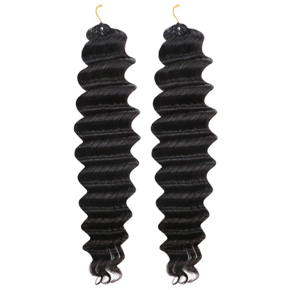 Human Crochet Hair Deep Wave for Miracle Knots