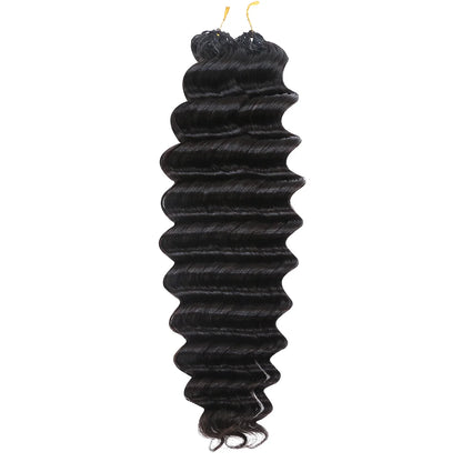 Human Crochet Hair Deep Wave for Miracle Knots