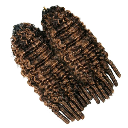#4/#30 Mix Color Blend Water Curly Crochet Human Hair