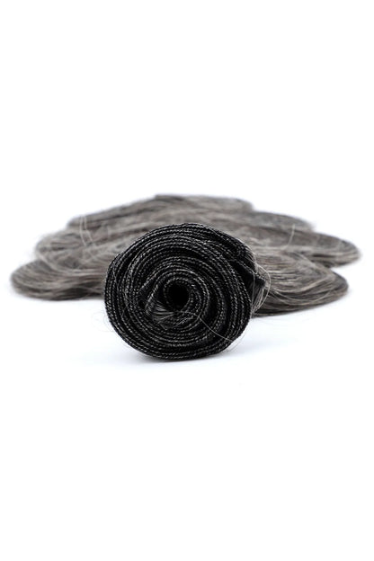 Natural Grey Hair Salt And Pepper Brazilian Hair Bundles