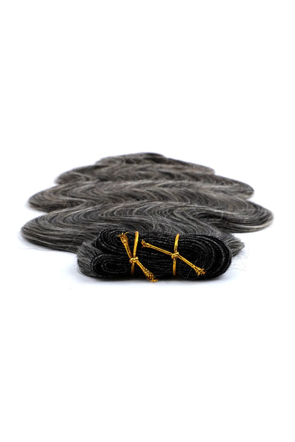 Natural Grey Hair Salt And Pepper Cambodia Virgin Human Hair Bundles
