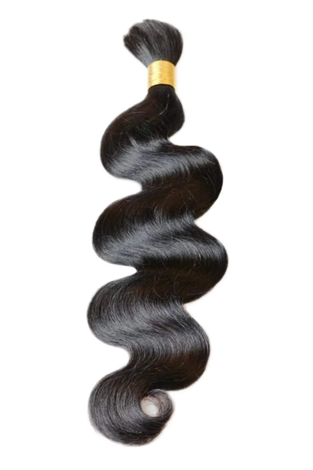 Body Wave Bulk Human Hair For Braiding Natural Black BU08