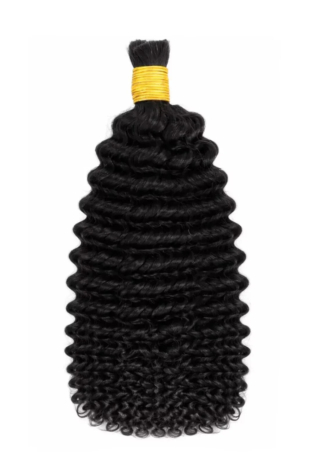 Double Drawn Burmese Curly Bulk Human Hair For Braiding BU49