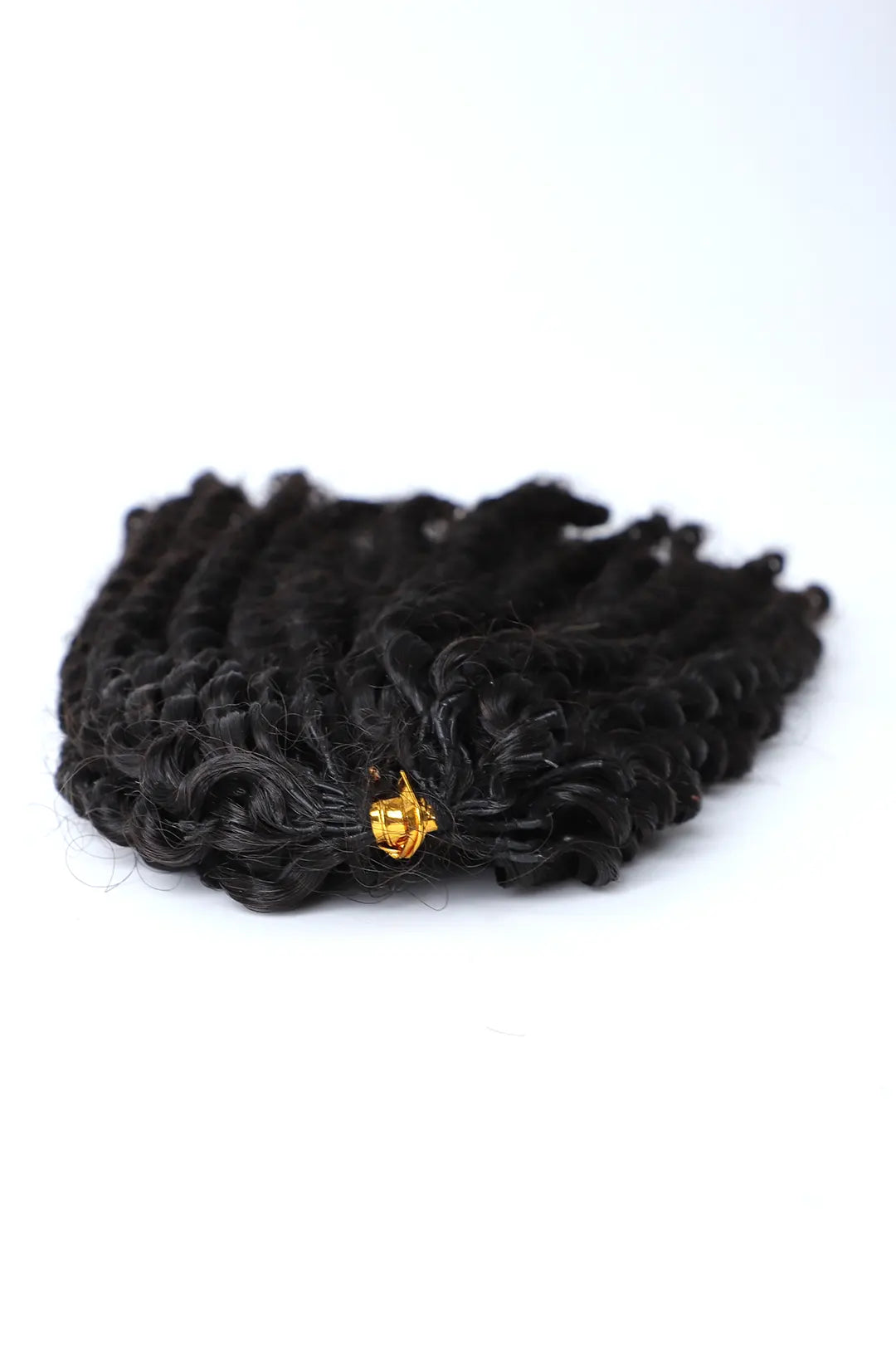 Double Drawn Feather Crochet Hair Afro Kinky Curly Human Hair FE27