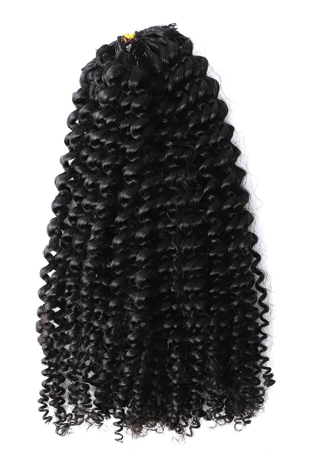 Double Drawn Feather Crochet Hair Afro Kinky Curly Human Hair FE27