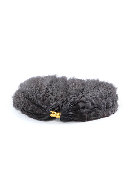 Double Drawn Feather Crochet Hair Kinky Straight Human Hair FE29