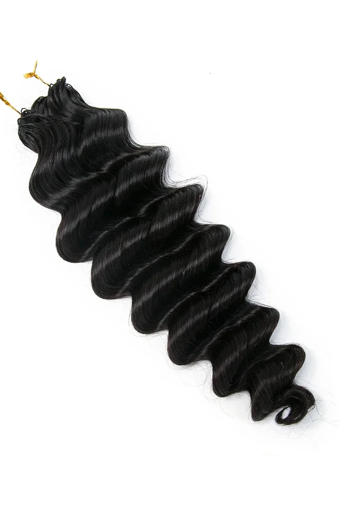 Double Drawn Feather Crochet Hair Loose Deep Wave Human Hair FE25