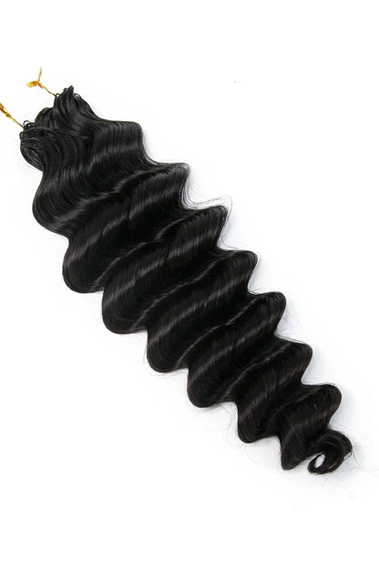 Double Drawn Feather Crochet Hair Loose Deep Wave Human Hair FE25