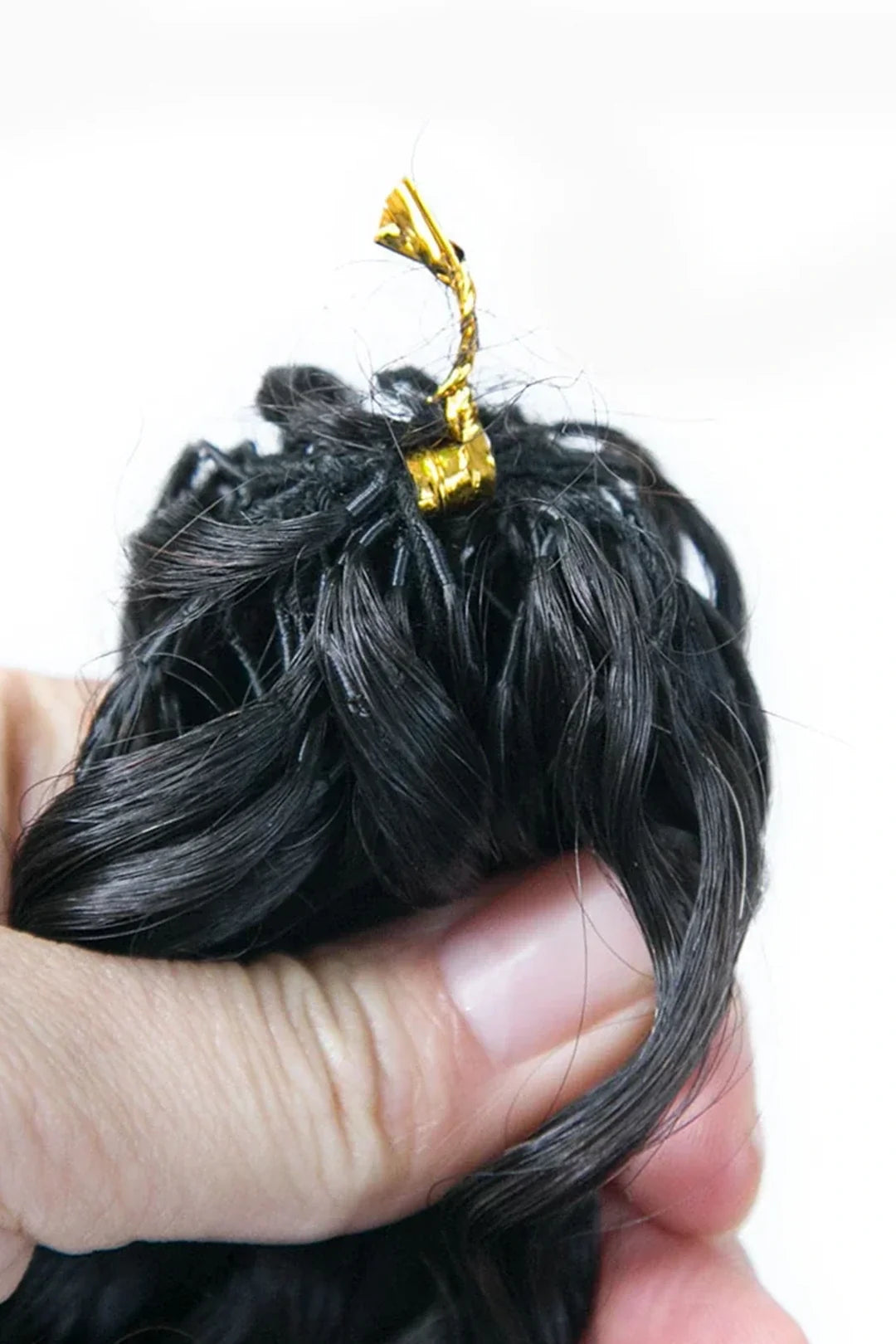 Double Drawn Feather Crochet Hair Water Wave Human Hair FE23