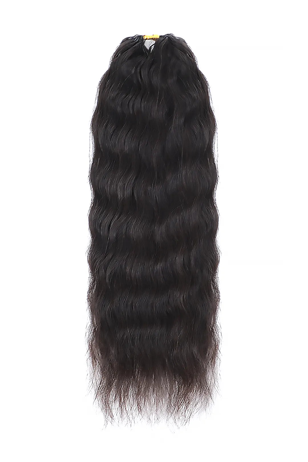 Double Drawn Feather Crochet Hair Wet and Wavy Human Hair FE26