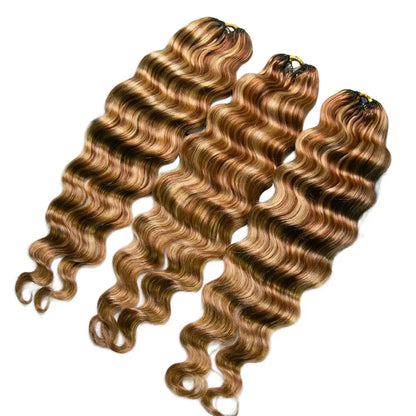 #27/30/613 Mix Color Blend Loose Deep Wave Human Crochet Hair for Miracle Knots