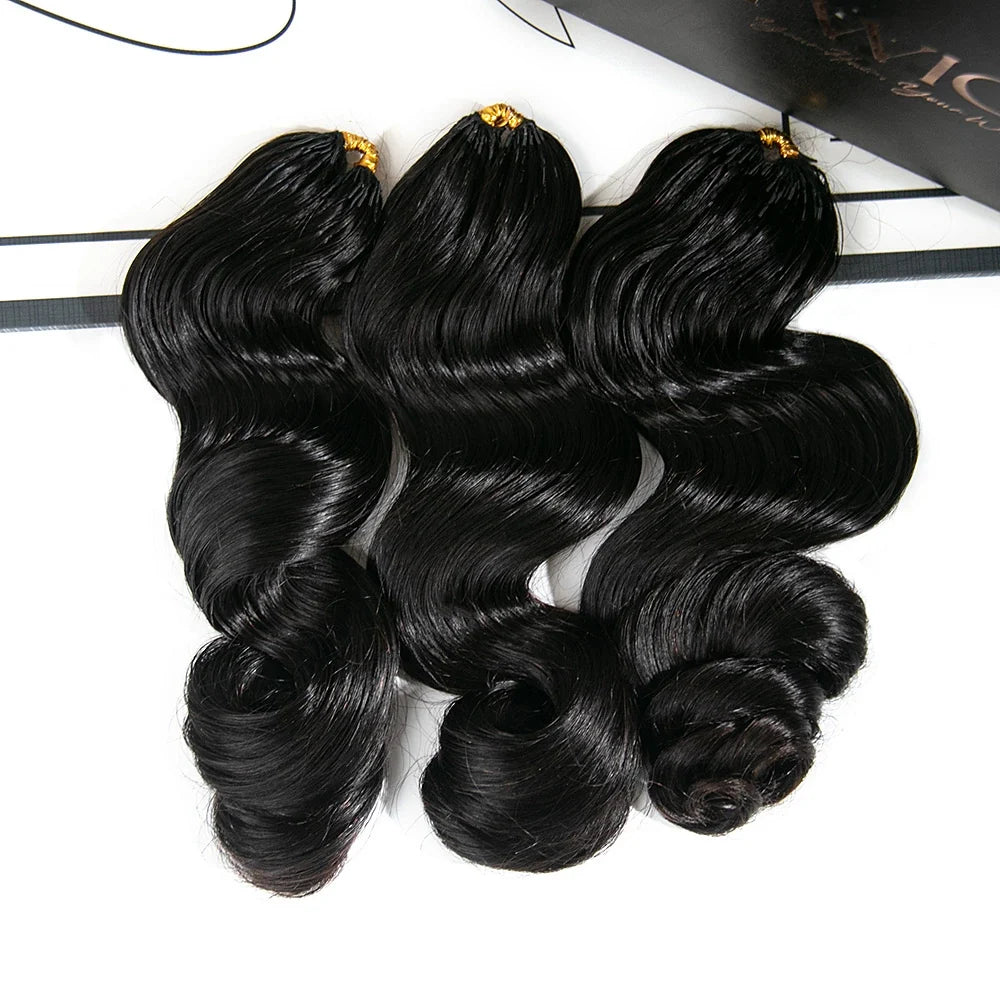 Loose Wave Human Crochet Hair for Low Maintenance Miracle Knots