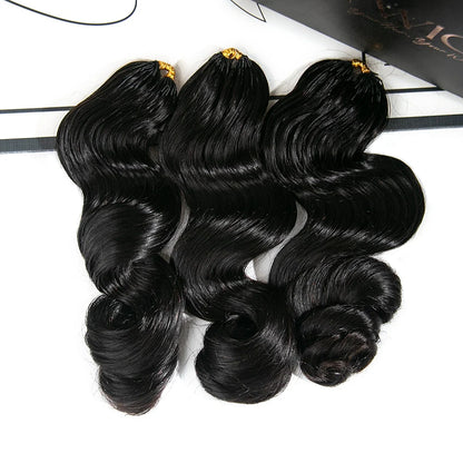 Loose Wave Human Crochet Hair for Low Maintenance Miracle Knots