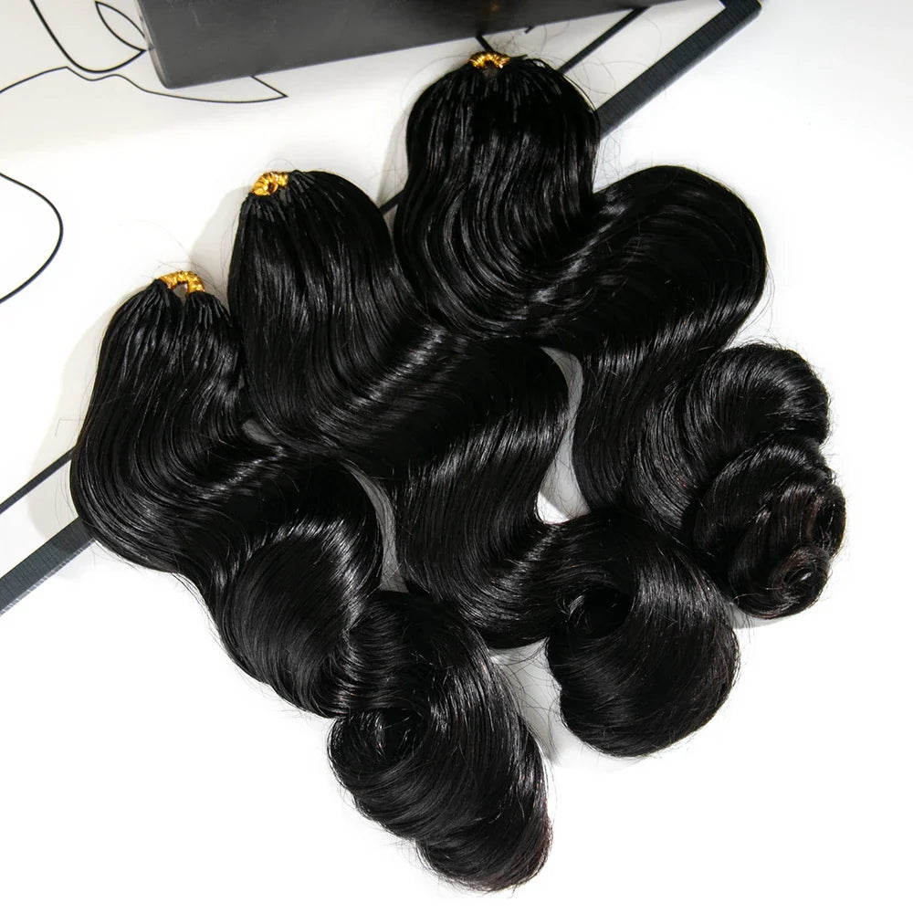 Loose Wave Human Crochet Hair for Low Maintenance Miracle Knots