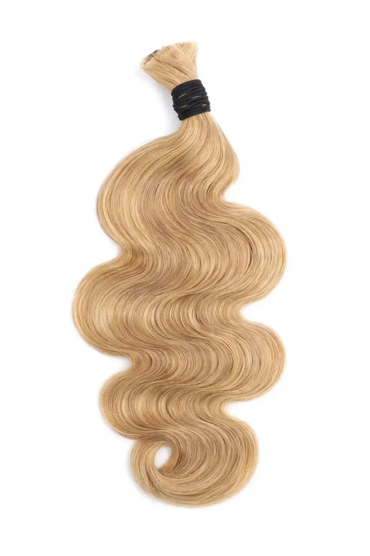 Medium Blonde Bulk Hair For Braiding Body Wave BU50