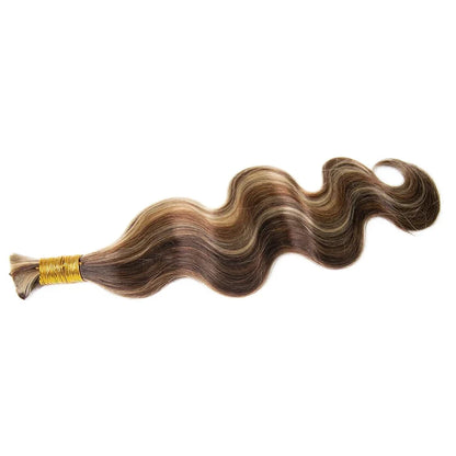 #4/#27/#30 Mix Color Blend Body Wave Bulk Human Braiding Hair