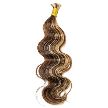 #4/#27/#30 Mix Color Blend Body Wave Bulk Human Braiding Hair