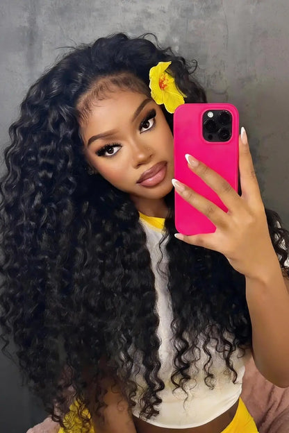 Cambodia Raw Hair Bundle Deep Wave Natural Color 12A