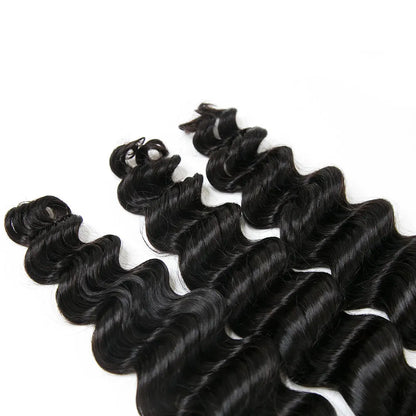Natural Color Loose Deep Wave Bulk Human Braiding Hair