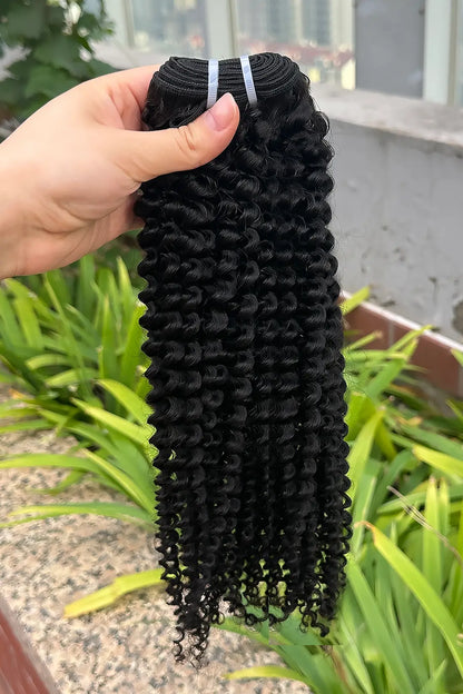 Cambodia Virgin Hair Bundles Sew in Extensions Kinky Curly