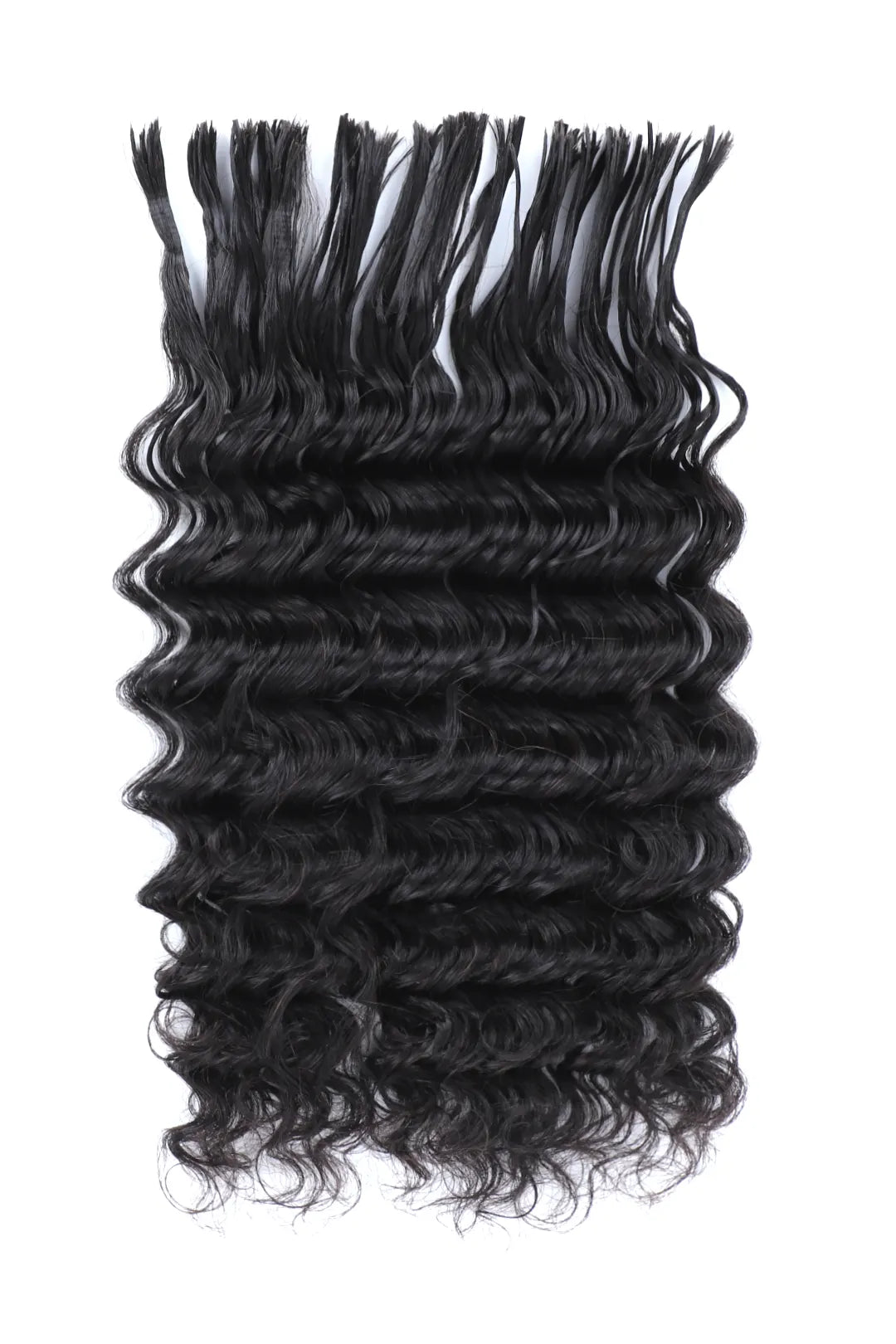 Pre-Divided Deep Wave Bulk Human Hair For Braiding Easy Split BU81